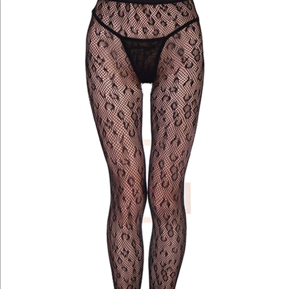 Leopard design Lingerie Tights NEW
